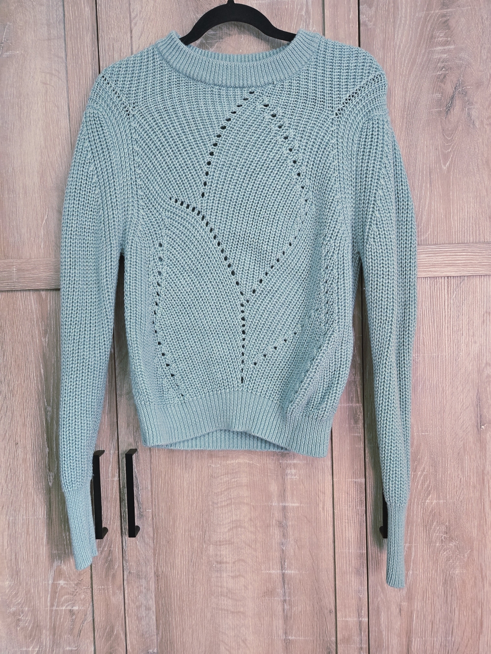 Aritzia Wilfred Mint Green Knit Crewneck Sweater